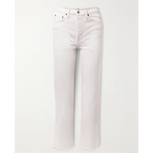 Re/Done 70’s Stove Pipe Straight Leg Jeans 27 White